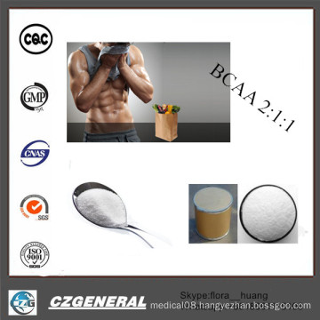 99% Branched Chain Amino Acids Bodybuilding Supplement Bcaa 2: 1: 1